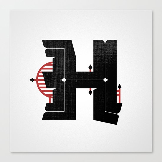 The Letter H Canvas Print