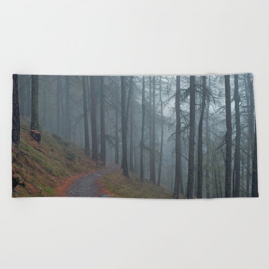 Forest vibes #foggy Beach Towel