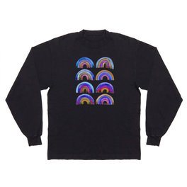 Rainbow Watercolor – Indigo Long Sleeve T-shirt