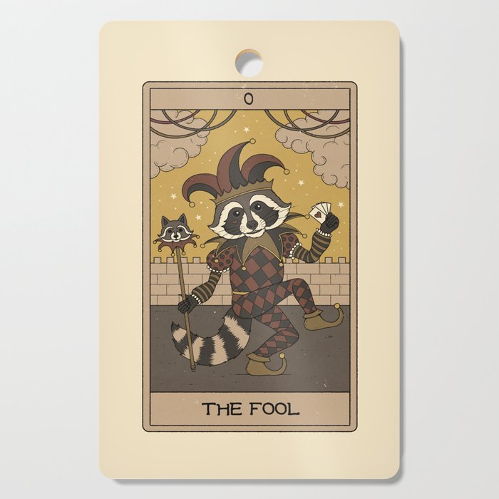 The Fool - Raccoons Tarot Cutting Board