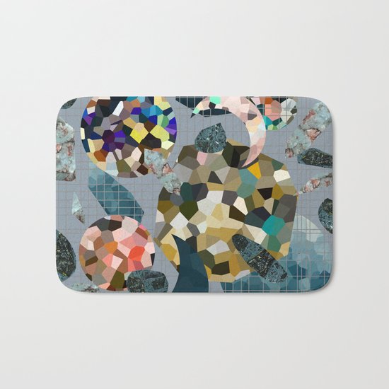 Gemstone Space Moon Bath Mat