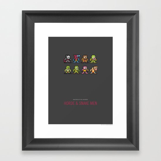 Mega MotU: Horde & Snake Men Framed Art Print