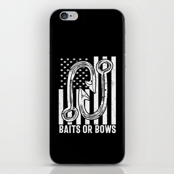 Baits Or Bows Funny Fishing iPhone Skin