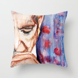 I'm Your Man, illustration by Ines Zgonc Throw Pillow