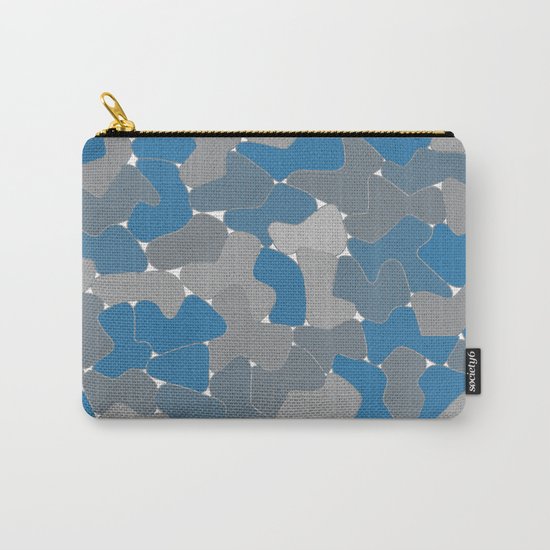 Blue Wall Etching Carry-All Pouch