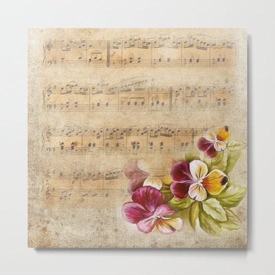 Vintage music #7 Metal Print