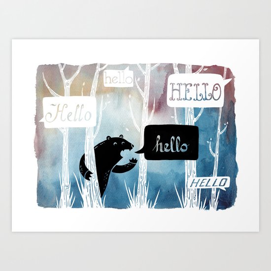 The Echo Art Print