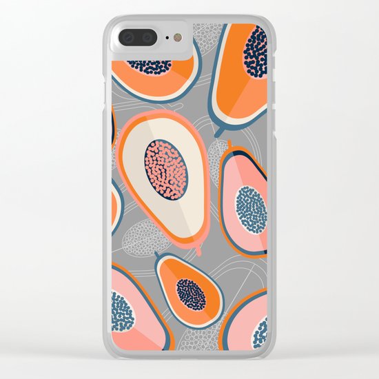 Papayas Clear iPhone Case