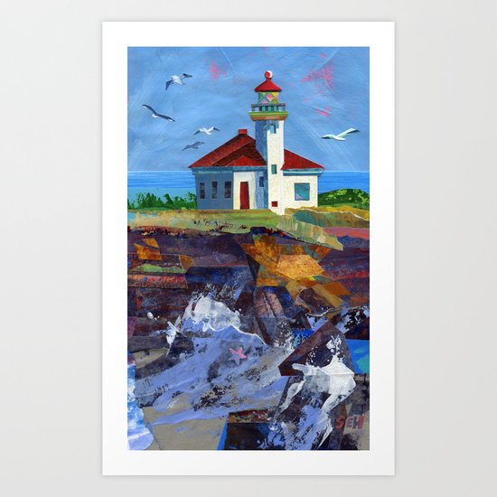 Cape Arago Lighthouse Art Print