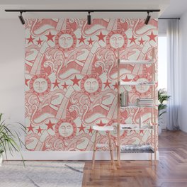 into the wild coral Wall Mural