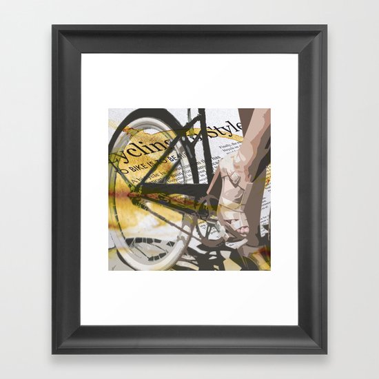 Bike Urban Chic Framed Art Print
