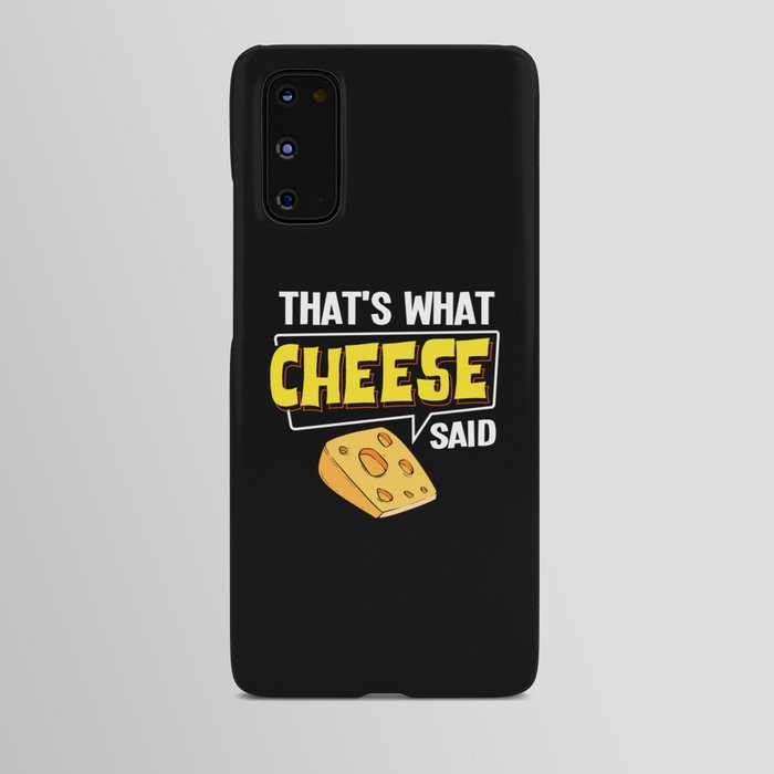 Cheese Board Sticks Vegan Funny Puns Android Case