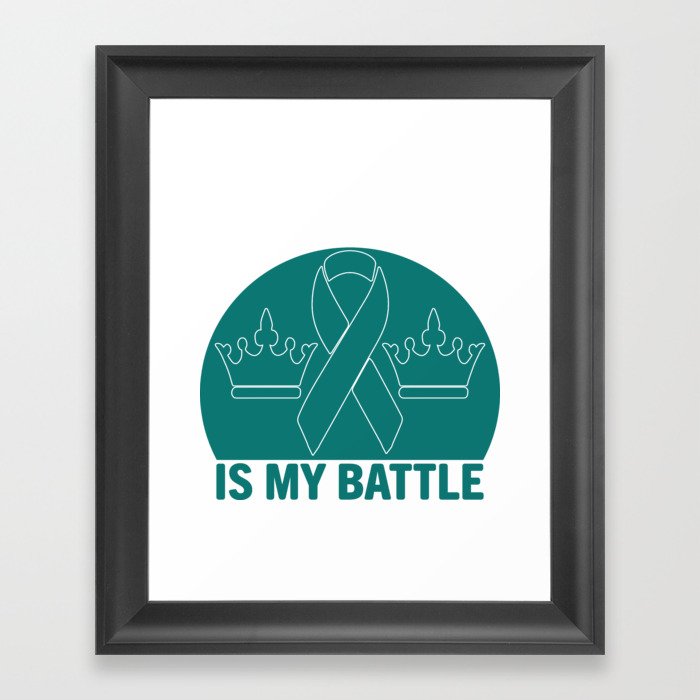 Her Battle Is My Battle Framed Art Print