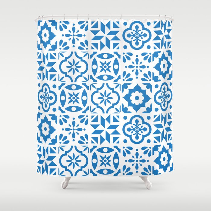 Spanish Tiles Shower Curtain By Morrisessex Society6
