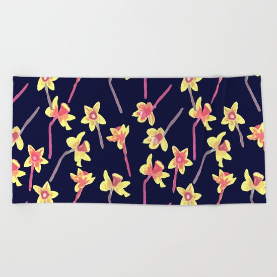 Abandoned flowers Beach Towel