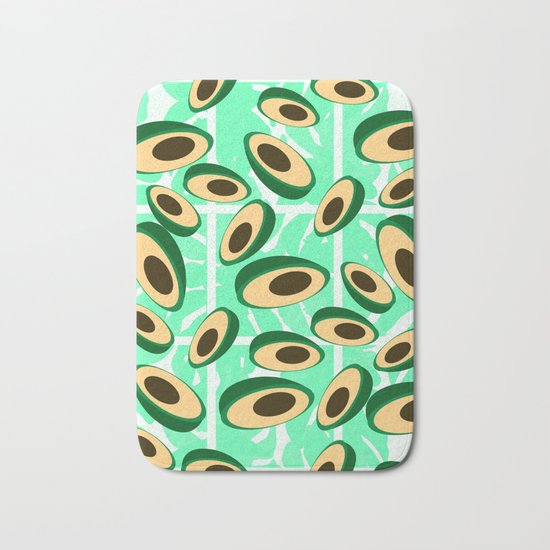 Avocado pattern Bath Mat