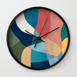 Waterfall and forest Wall Clock