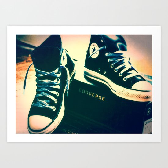 Converse Sneakers Art Print