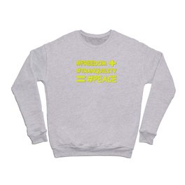"PEACE FORMULA EQUATION" Cute Design. Buy Now Crewneck Sweatshirt