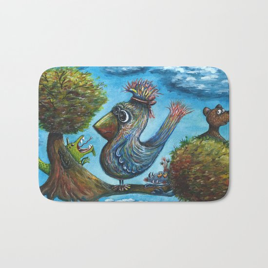 Strange Bird in a Strange Land Bath Mat
