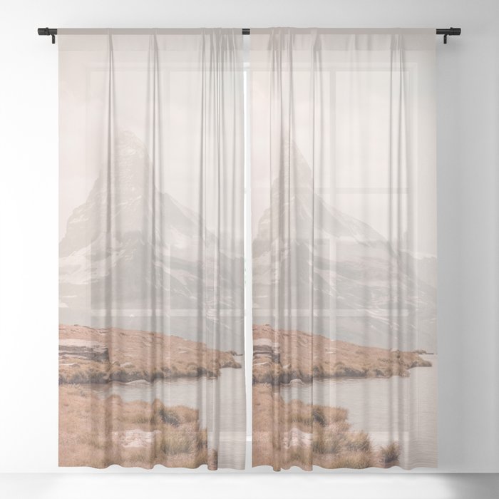 Swiss Alps Sheer Curtain