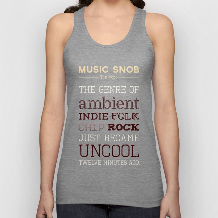 Hybrid Genres To Avoid Music S Tip 506 Uni Tank Top By Elizabethowens