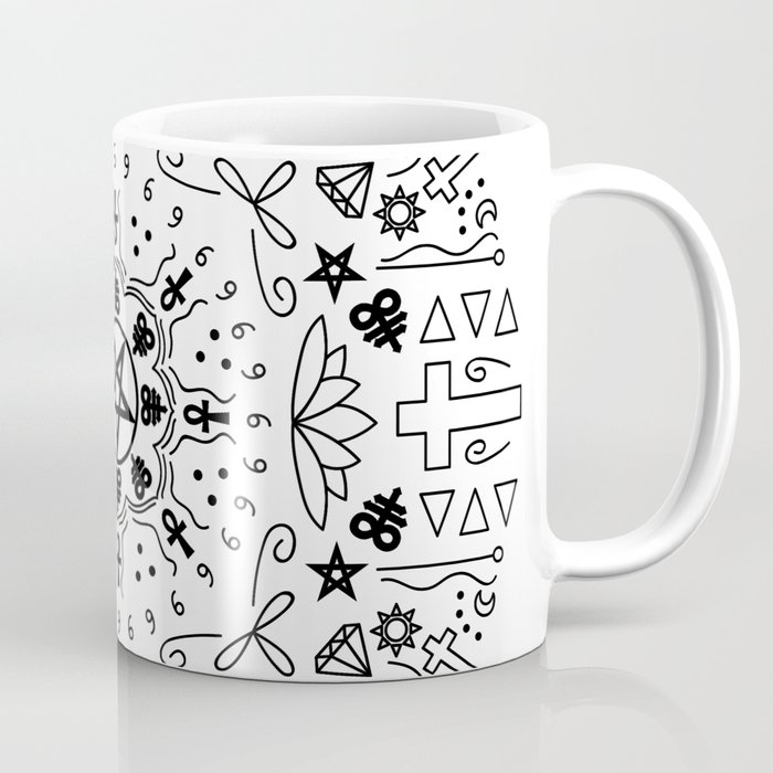 Satanic Mandala - White Coffee Mug