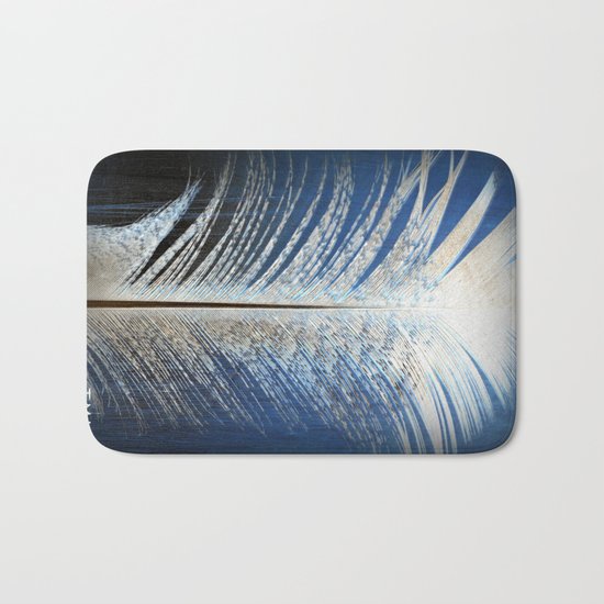 Feather Vignette Bath Mat
