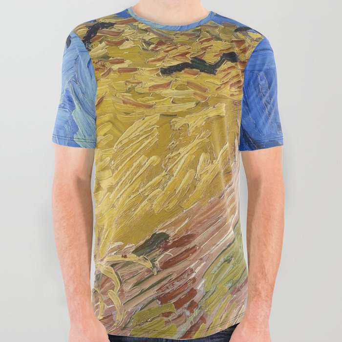 Wheatfield with Crows All Over Graphic Tee