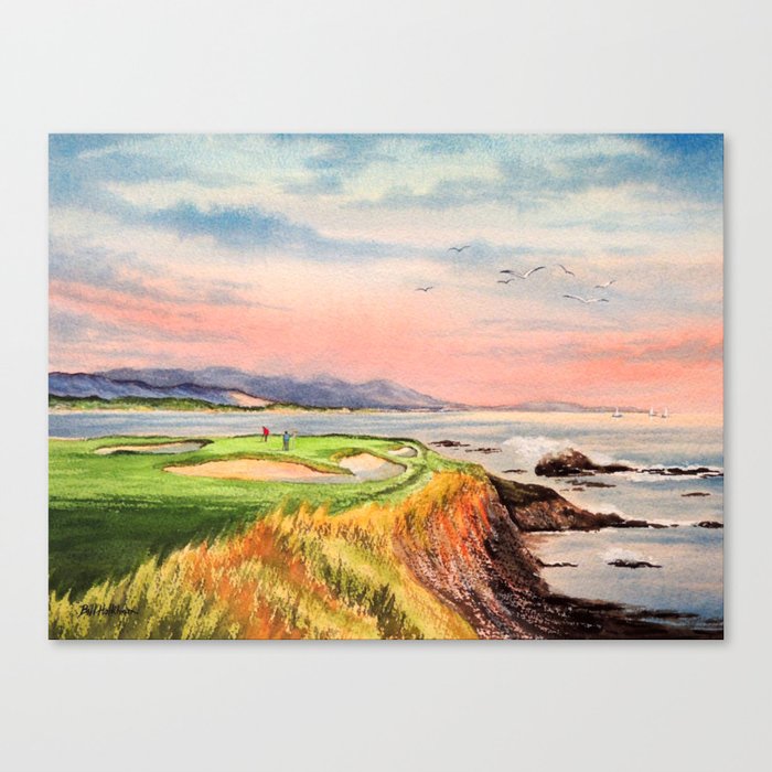 Pebble Beach Golf Course 7th Hole Canvas Print