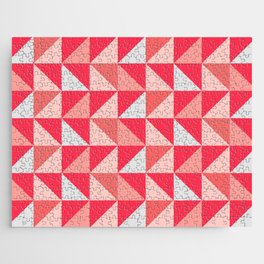 Shade of red geometry cute pattern Jigsaw Puzzle