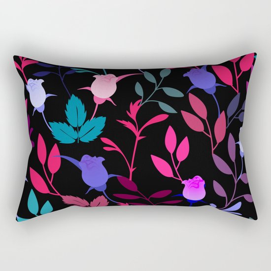 Flower Pattern XVI Rectangular Pillow