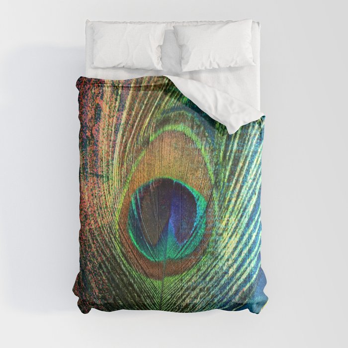 peacock feather Comforter