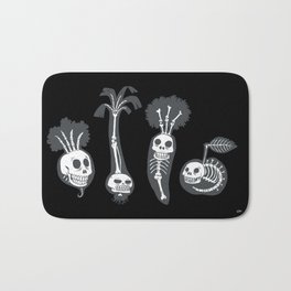 X-rays vegetables (black background) Bath Mat