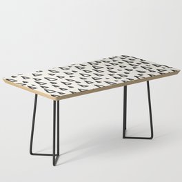Bohemian Triangles - Black and White Coffee Table