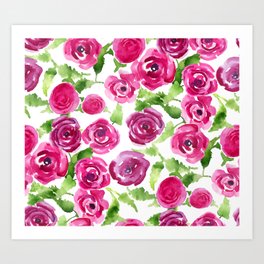 Brittarose Roses Art Print