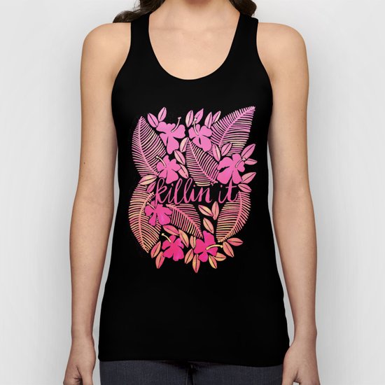 Killin' It – Pink Ombré Unisex Tank Top