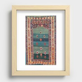 Sivas Antique Turkish Niche Kilim Print Recessed Framed Print