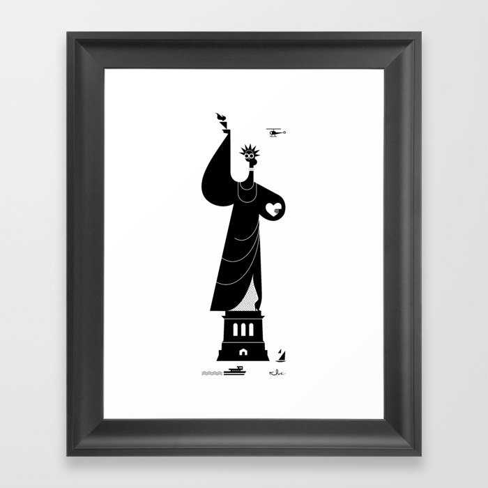 Lady Liberty Framed Art Print