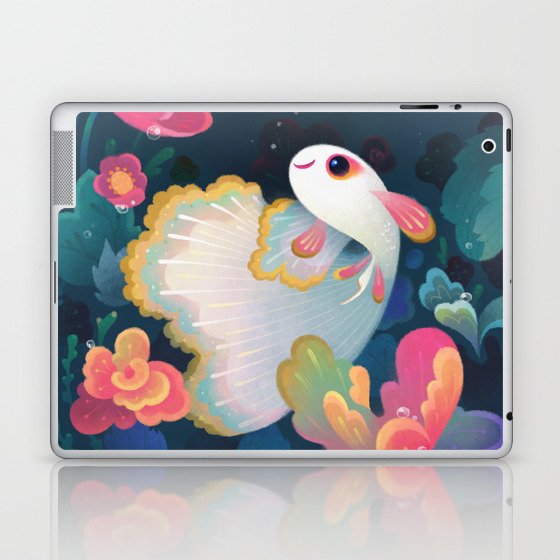 Flower guppy Laptop & iPad Skin