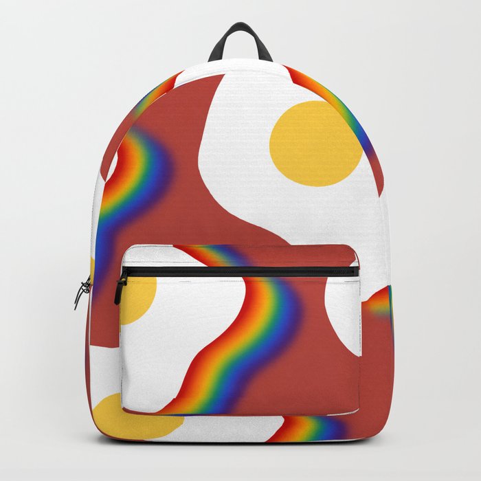 Rainbow fried egg pattern 5 Backpack