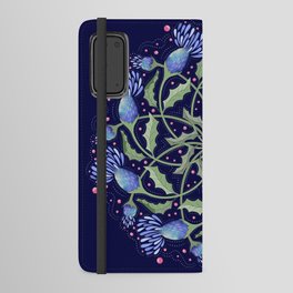 Mandala Wildflower Folk Art Android Wallet Case