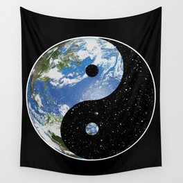 Earth / Space Yin Yang Wall Tapestry