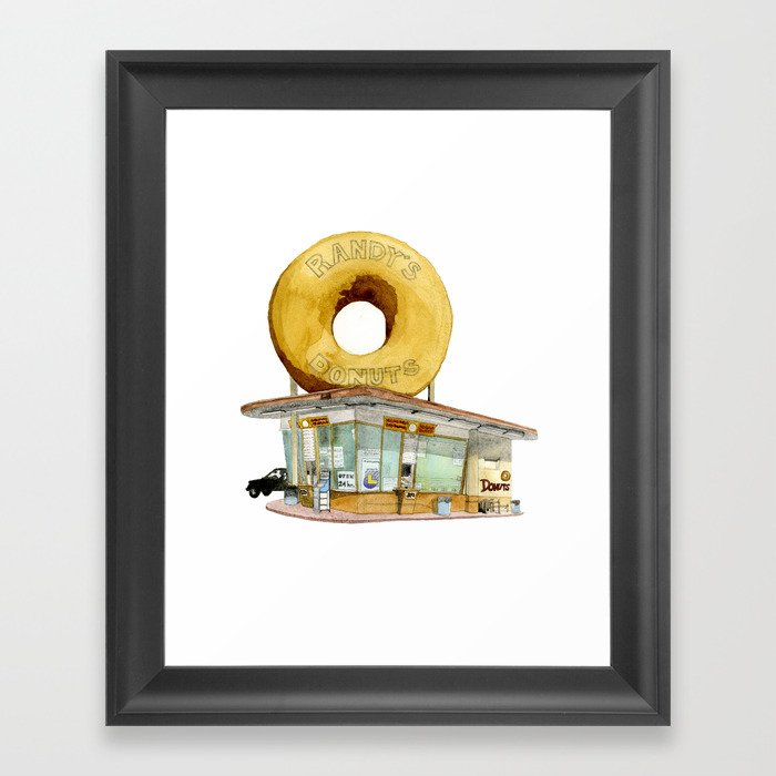 Randy's Donuts Framed Art Print