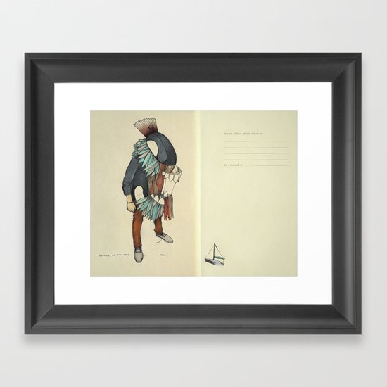 No One To Eat Here, Orca Framed Art Print