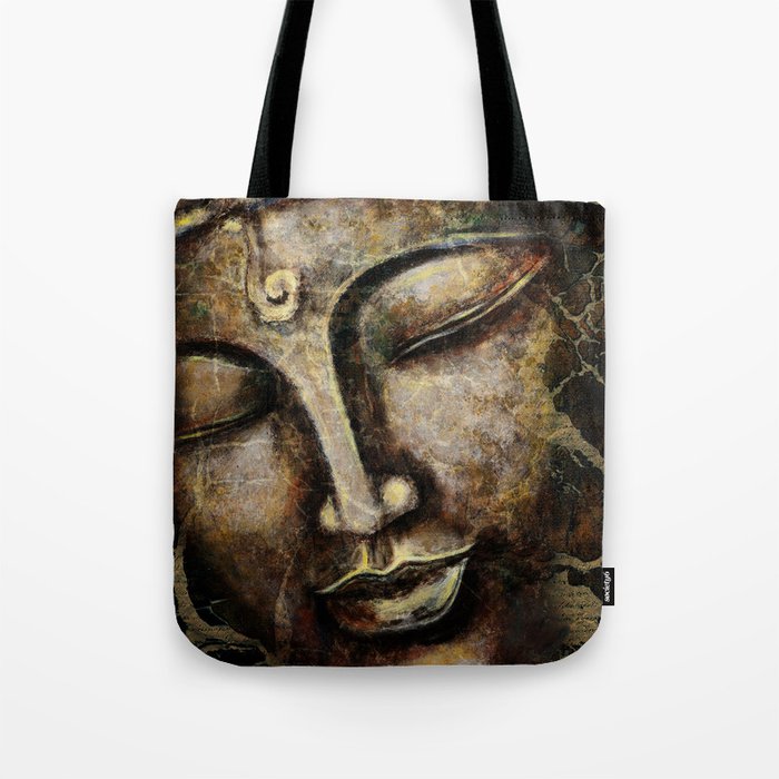 Buddha Face Painting Tote Bag By Piliparart Society6
