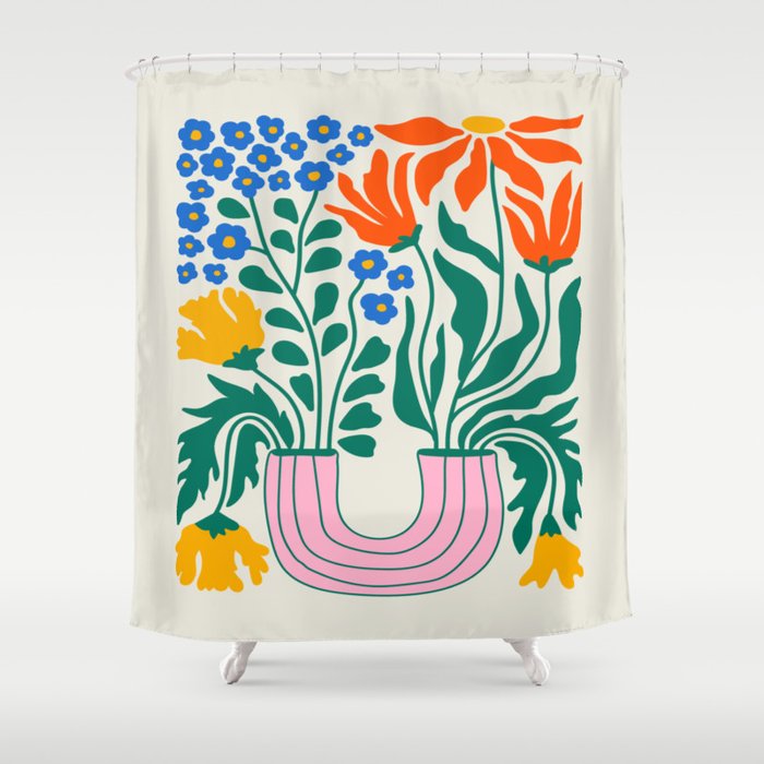 Society6 top shower curtain