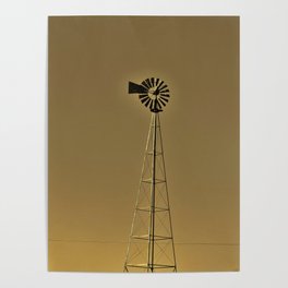 Old Windmill Poster