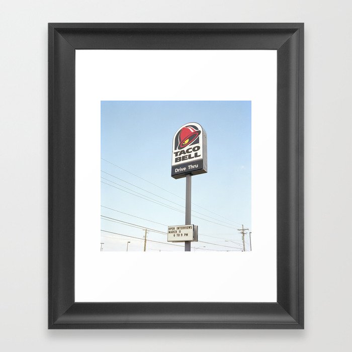 Taco Bell Drive Thru Framed Art Print