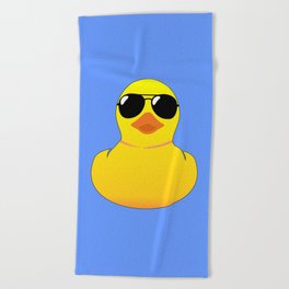 Cool Rubber Duck Beach Towel